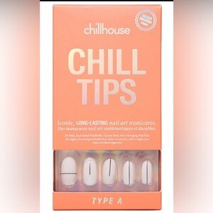 Chillhouse Nail Art Tips in RED/WHITE